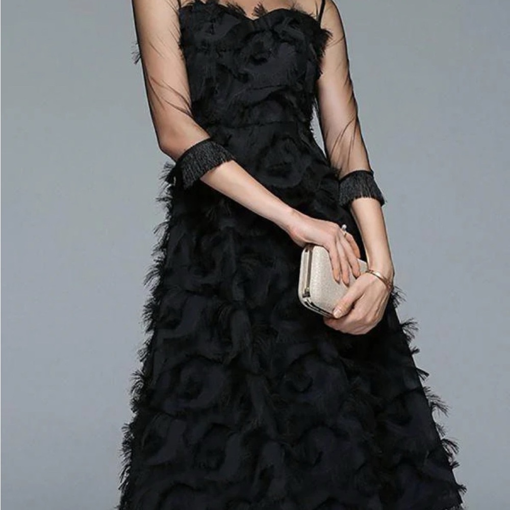 Chic Black Long Sleeve Dress